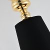 Lampa wisząca czarno-złota abażurowa ozdobna designerska elegancka klasyczna minimalistyczna QUEEN MP-8846-18 black gold Step Into Design